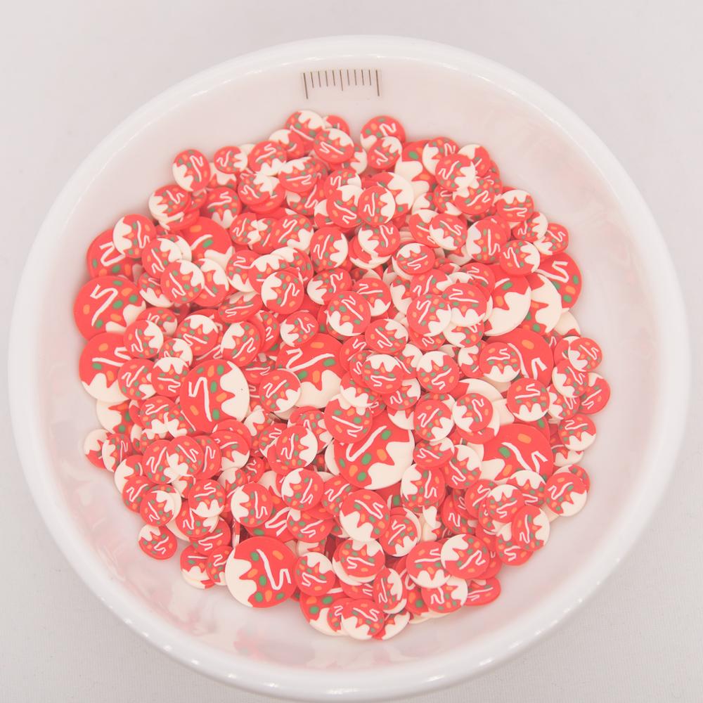 65g broodcake kaas hamburgervorm klei polymeren sprinkles voor telefoondecoratie, schudkaarten diy, nail art: 9 mix