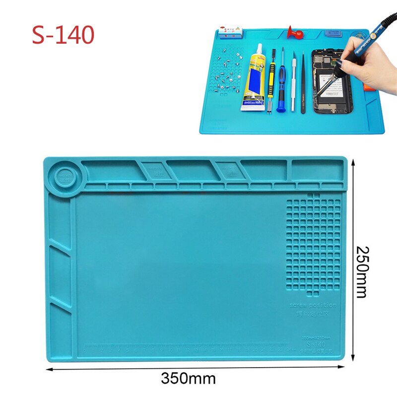 Heat Insulation Working Mat ESD Soldering Station Heat-resistant Phone Repair Maintenance Mat Electrician Insulator Pad Platform
