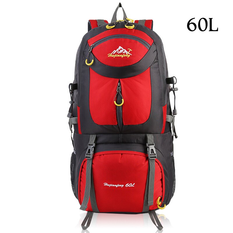 Sac à dos Trekking 60L sac de sport étanche sac à dos de voyage escalade sac de montagne 40L randonnée Camping ski sac à dos touristique 50L: Red 60L