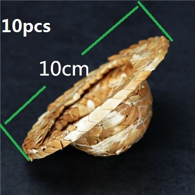 10 peaces Fruit Cocktail Pick Stick Mini Decorative Small Straw Hat For Cocktail Drink Cocktail Picks Bar Tool: 10pcs 10cm