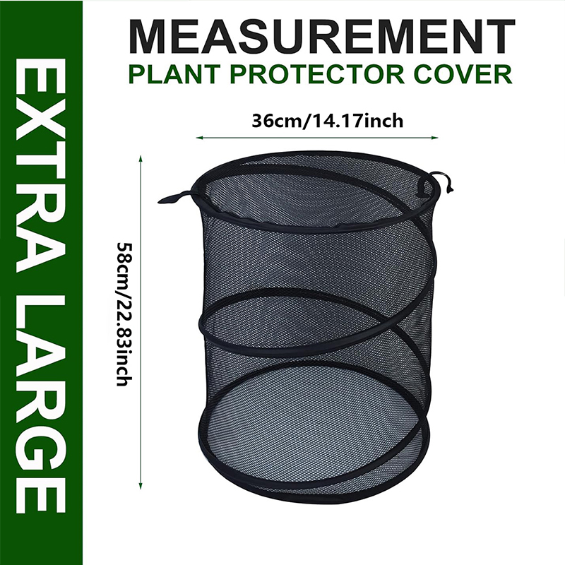 Garden Mesh Plant Enclosure Cover Pop-up Garden Cover Pests Protection Guard for Fruit, Vegetables, Flowers and Herbs
