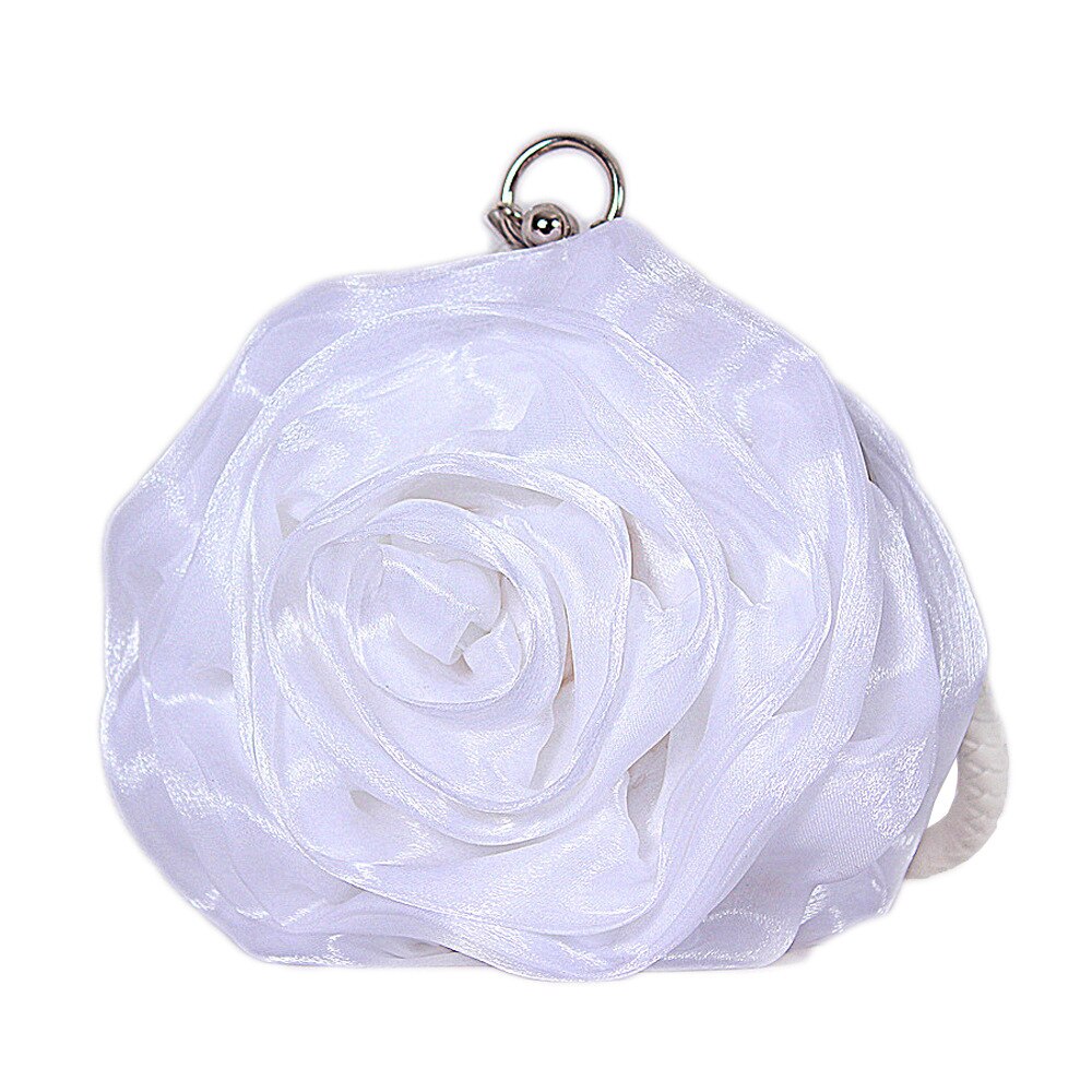 Purple Pink Red Ivory Gold Lovely Flower Rose Evening Bag Woman Clutch Coin Purse Bridal Wedding Bags Party Mini Bag: 05