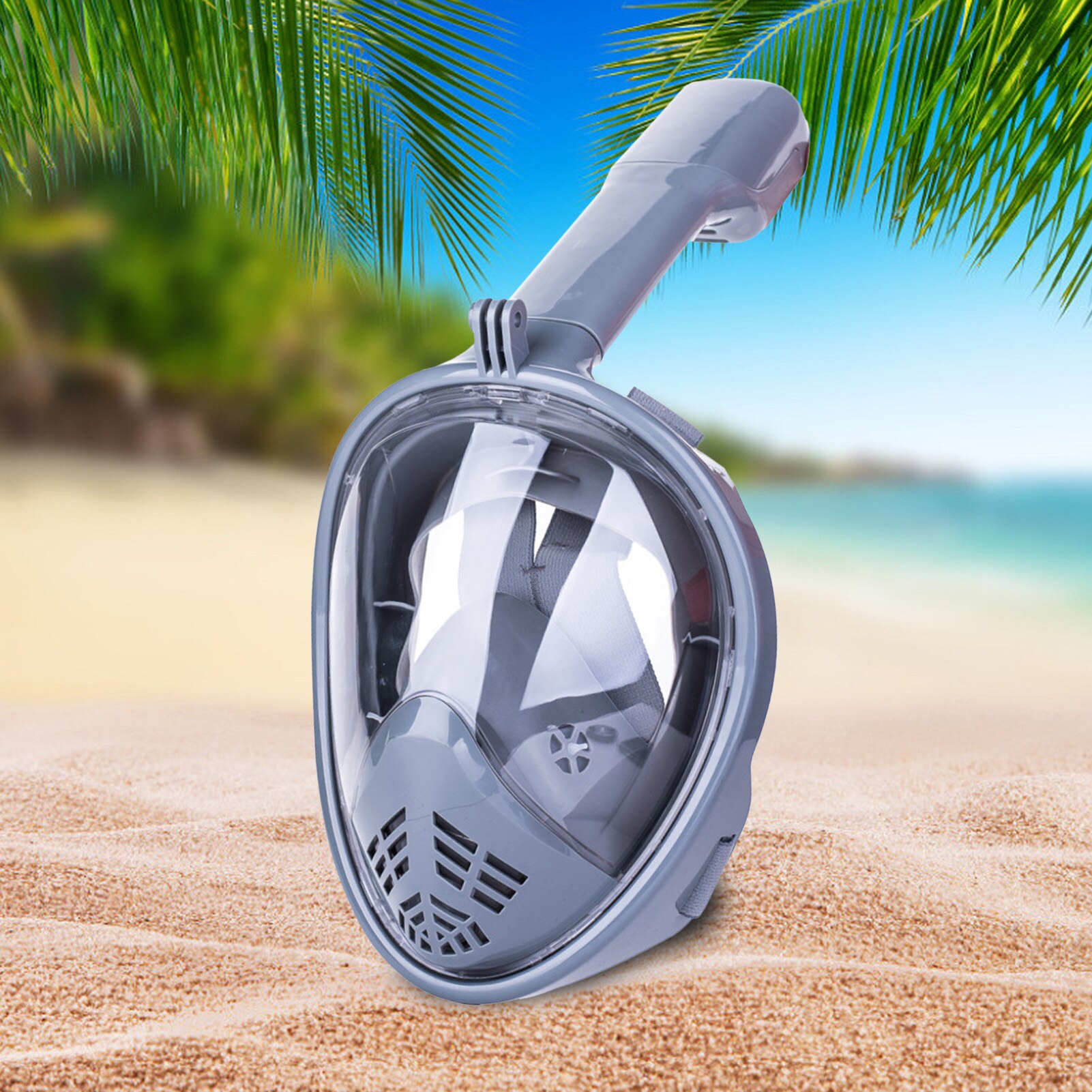 Adults Full Face Snorkeling Anti-Fog Face Protector Underwater Diving Face Mask For Swimming Snorkel Mask Set