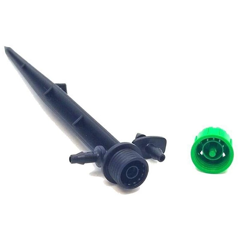 100-PACK-360 Degree Drip Irrigation Nozzle, Adjustable Flow Rate Suitable For 1/4 (4-7mm) Drip Irrigation Tube