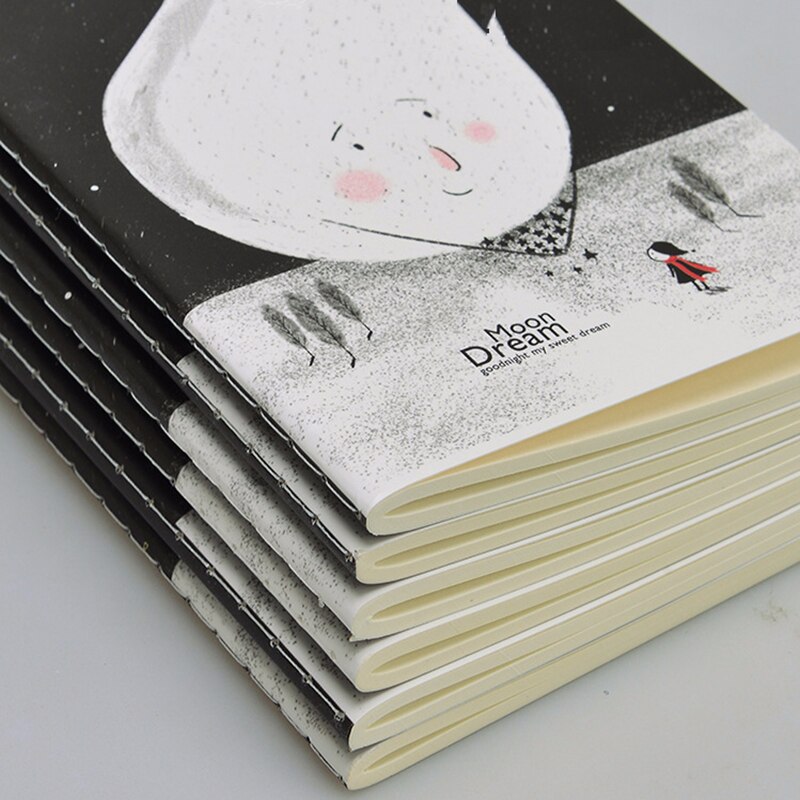 1pcs Lovely Cat Cute Small Notebook Students Portable Notepad Laptops Soft Copybook 40 Sheets Office School Stationery