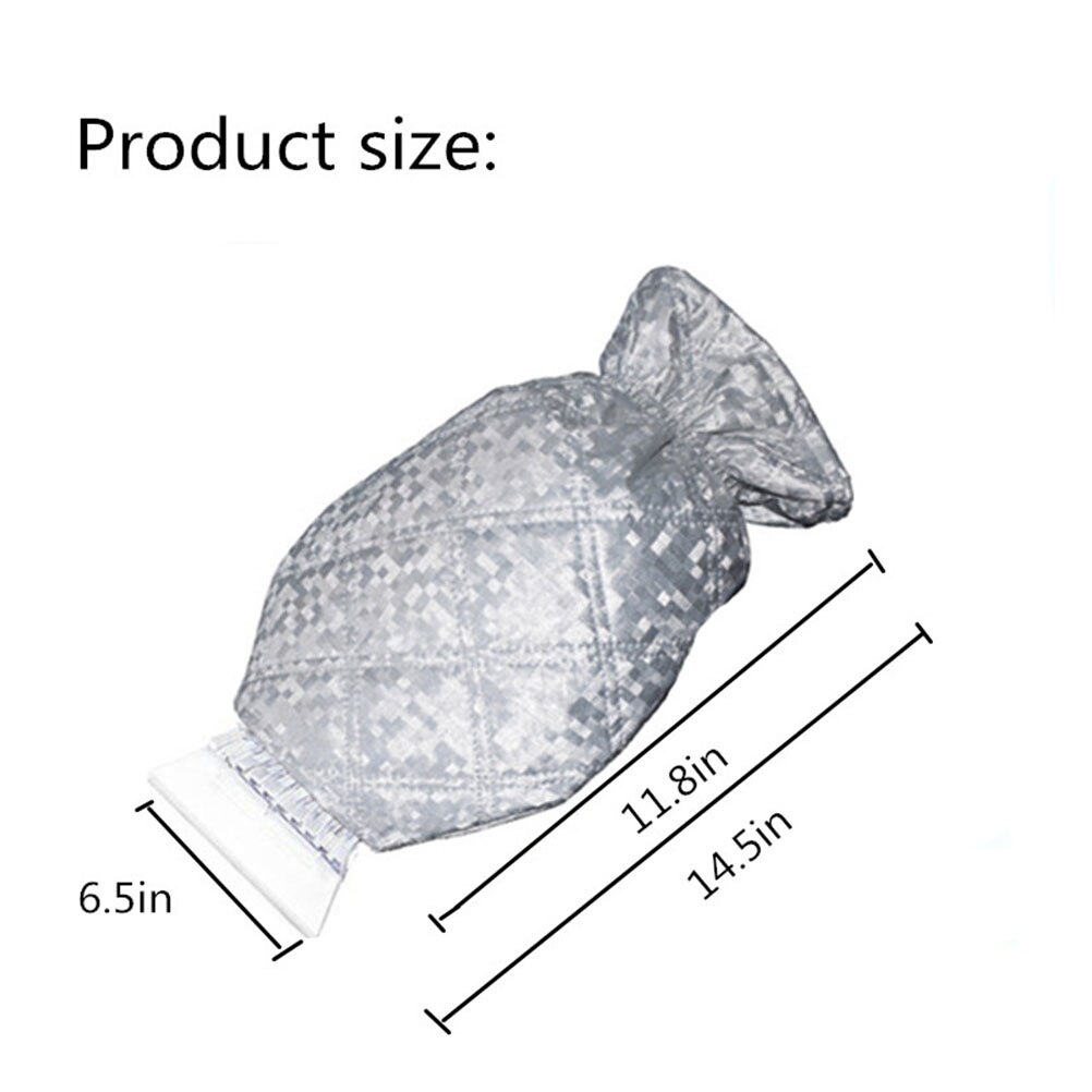 1Pcs Outdoor Car Body Windshield Snow Shovel Gloves Deicing Waterproof Warm Mittens Ice Snow Glove With Scrapper