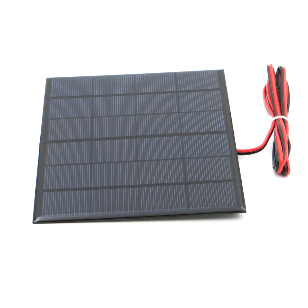 6V 3.5Watt met 100cm verlengen kabel Zonnepaneel Polykristallijn Silicium DIY Battery Charger Module Mini Solar Cell draad speelgoed