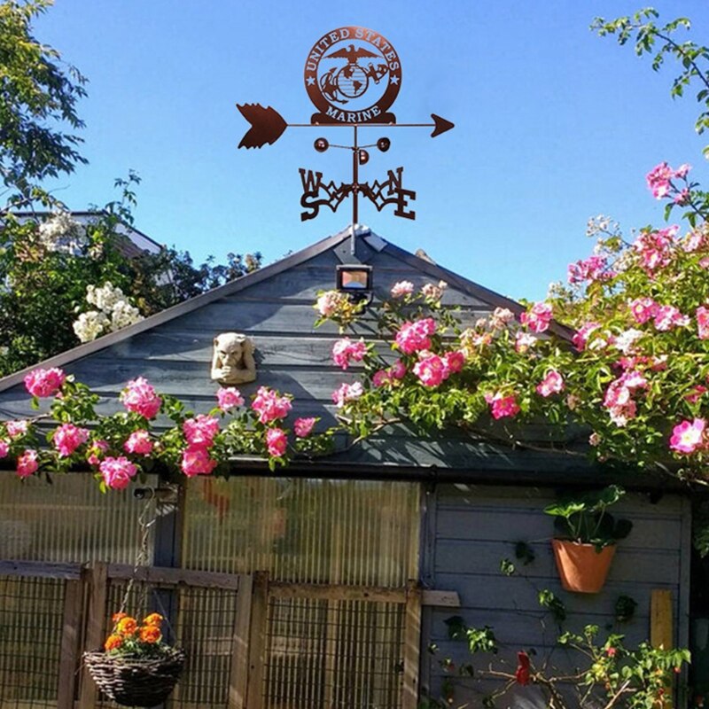 Farba w sprayu ze stali nierdzewnej ogrodnictwo ogród kierunek znak pogoda wiatrowskaz retro U90A