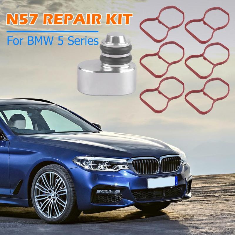 Kolektora dolotowego klapy zawirowujące pusty zestaw naprawczy wlewka aluminiowa wtyczka Fluoro gumowy o-pierścień z uszczelkami robić silnika diesla N57