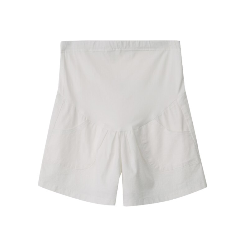 Sommer Mutterschaft kurze Hose Schwangere Hosen Frauen Schwangerschaft Hosen Für Schwangerschaft Frauen: Weiß / 3XL