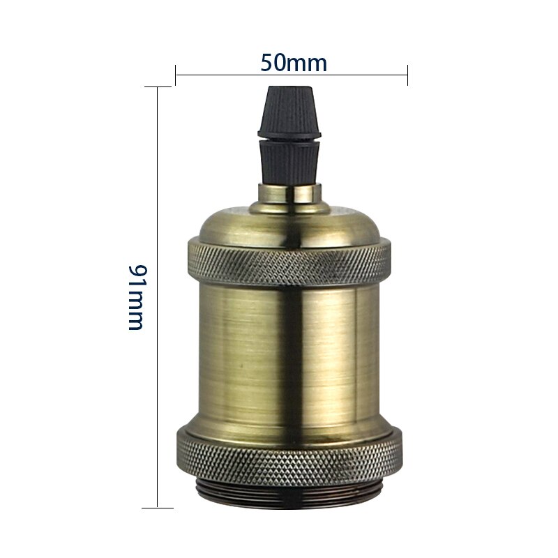 4pcs/lot E27 Lamp Holder Vintage Edison bulb Base E26 Screw Bulb base 110V 220V Socket Retro Fittings Fixture Pendant lights: Green Bronze