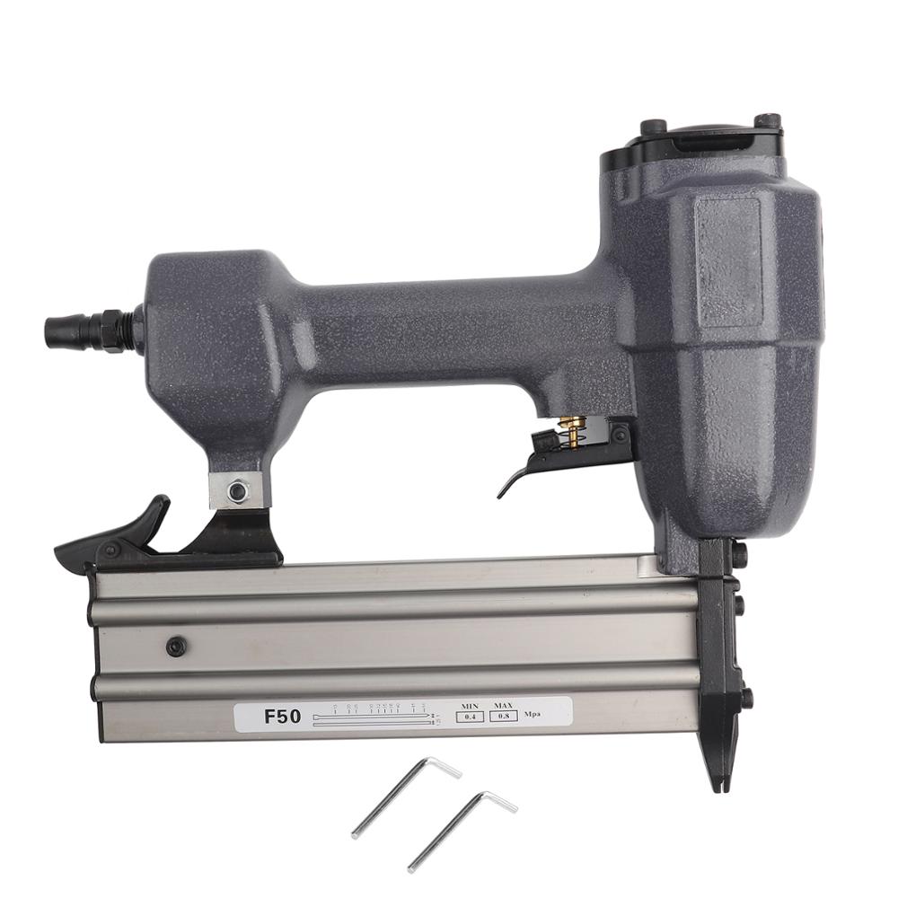1Set F50 Pneumatic Nail Gun Woodworking Air Nailing Stapler Tool Stapler Rivet Gun Tool