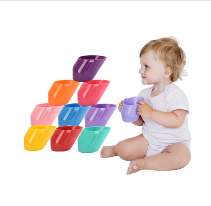 Børn baby doidy kop baby træning kop baby drikke træning kop skrå kop til børn baby vask kop vand kopper