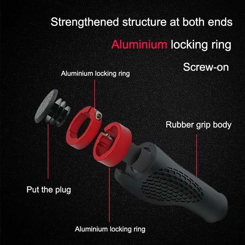 MTB Fahrrad Griffe Lenker Kurze Lange Fahrrad Griffe Anti-Skid Gummi Griff Radfahren Mountainbike Grip Ergonomische