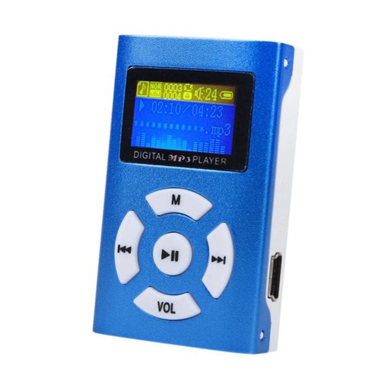 Draagbare MP3 Speler Mini Lcd-scherm MP3 Speler U5F4 Q1O7: blue