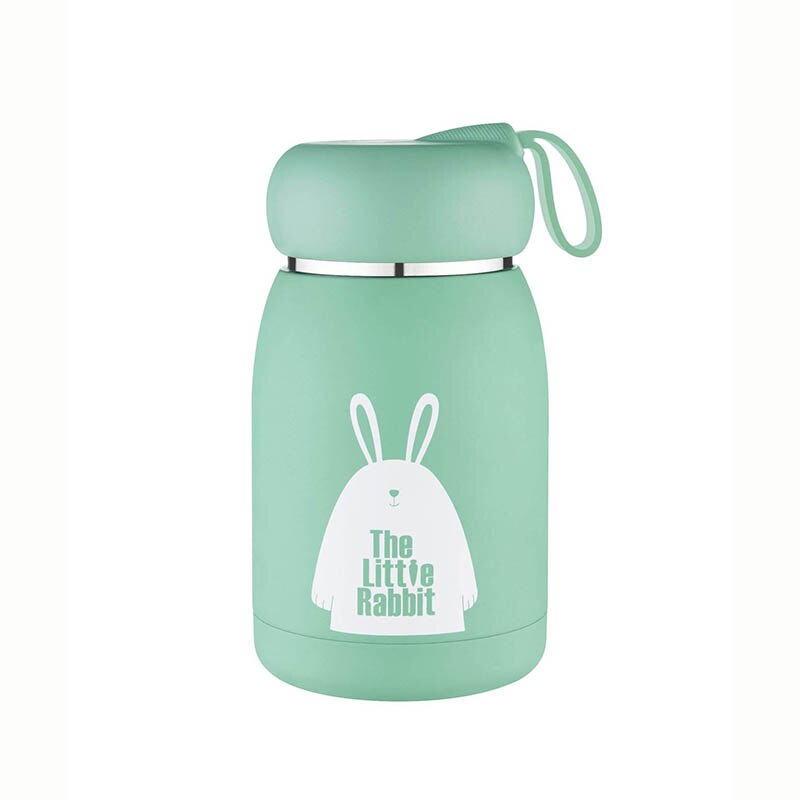 360ML kubek termiczny na zewnątrz mini kubek na brzuch małe piękne dziecko Protable kubki próżniowe ze stali nierdzewnej kubek robić kawy: zielony