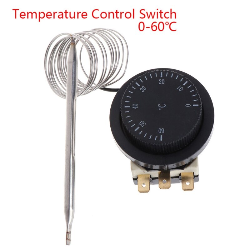 ! 250V/380V 16A 0-60 grad Celsius Temperatur Kontrolle Schalter Kapillare Thermostat Gesteuert