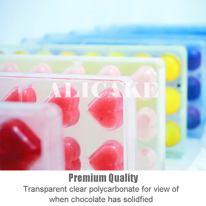 3D Polycarbonate Chocolate Molds Tray Forms For Baking Chocolate Bar Cake Thick Mould Pastry Tools for Bakery Mold