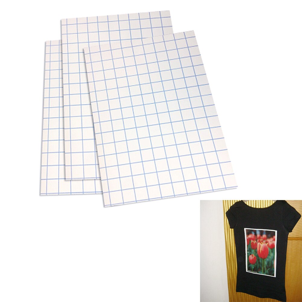 10 st  a4 för lätta tyger utskrift papper transfer papper stryk på lakan t-shirt