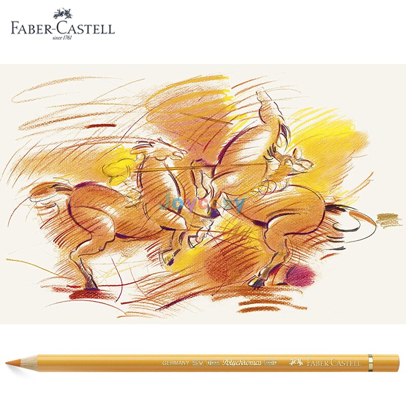 4 Stks/partij Faber Castell Professionele Polychromos Vette Gekleurde Potloden, Enkele Kleur Kunstenaar Grade Vette Lapis De Cor Potlood
