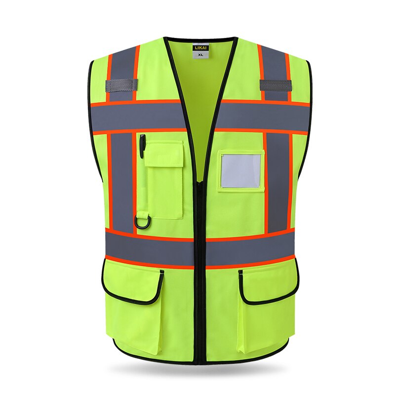 High Visibility Reflective Vest Working Clothes Motorcycle Cycling Sports Outdoor Reflective Safety Clothing Reflective Jacket: 306 Reflective Vest / XL