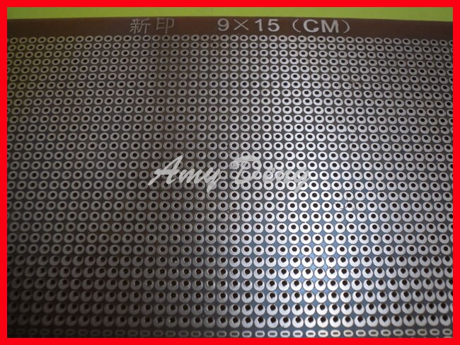 10pcs/lot Universal hole board test board 9*15CM breadboard universal plate tunnel plate mesh plate