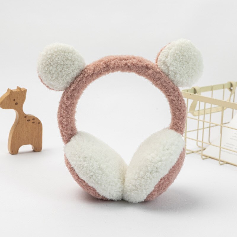 Cute Warm Panda-shaped Earmuffs Fashionable Korean Version Earmuffs Popular Comfortable Antifreeze Neutral Winter Plush Earmuffs