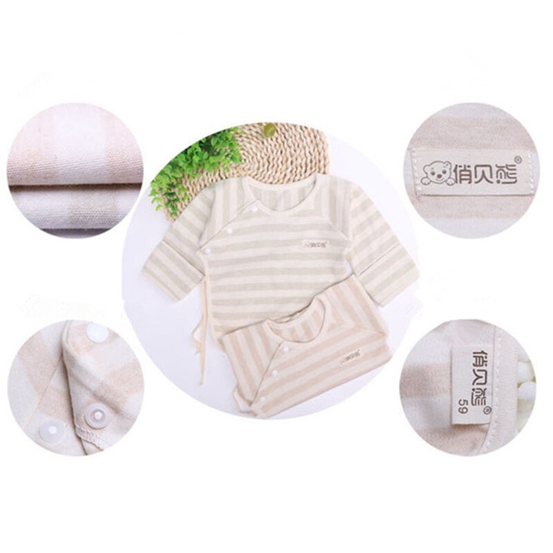 1 pièces couleur coton sous-vêtements de bébé -né nourrissons gilet enfants à manches longues T-shirt enfants garçon filles demi dos hauts