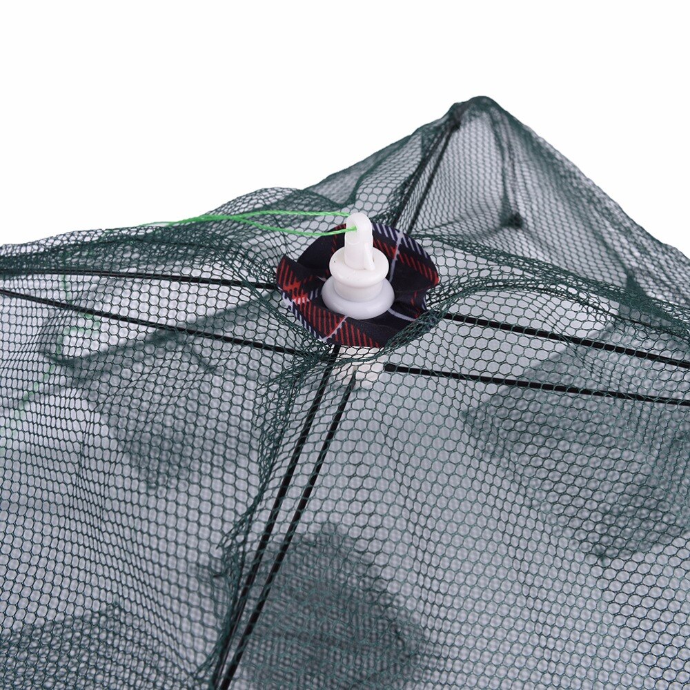 1PCS Fish Shrimp Minnow Crab Baits Cast Mesh Trap Portable 4 Hole Automatic Fishing Shrimp Trap Fishing Net