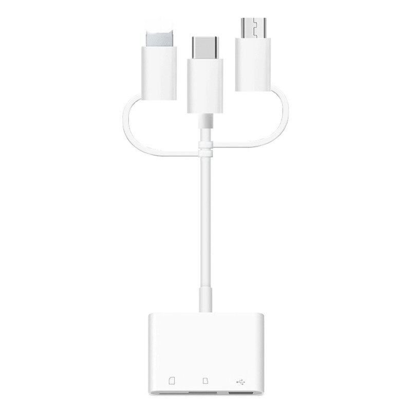 Lector de tarjetas 3 en 1 adecuado para Apple Android tipo c usb Universal tf tarjeta sd de doble uso