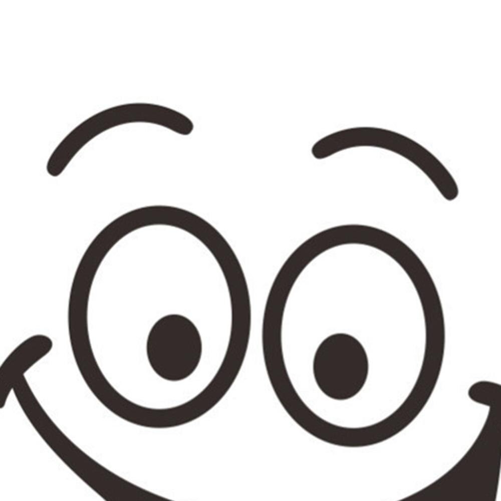 Funny Toilet Iid Decor Smiley Face Bathroom Decal 1 Set Home Decors Waterproof Poster DIY Wall Stickers Removable