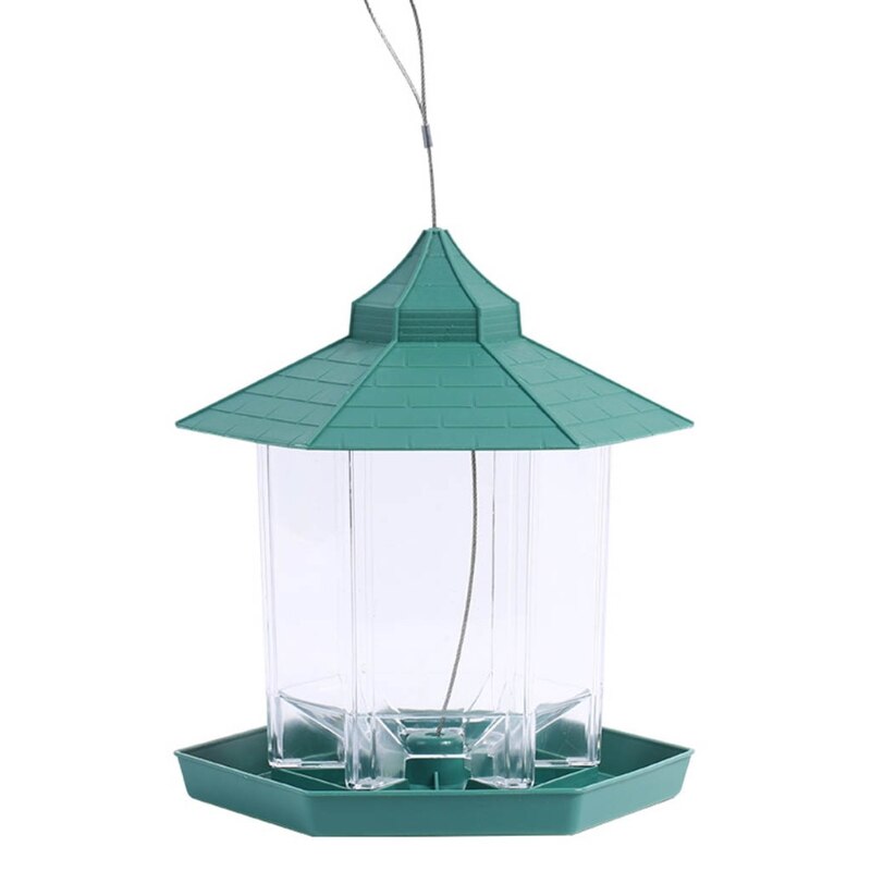 panorama karmnik dla ptaków plastikowy karmnik dla ptaków robić dekoracji ogrodu zewnętrzny ptak H58C