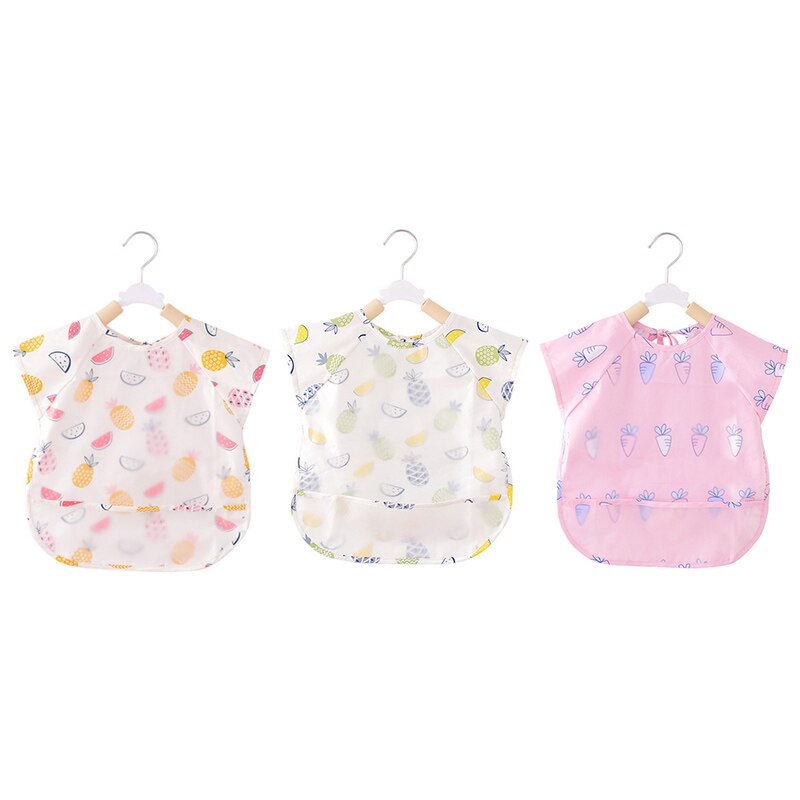 offres spéciales été mince Section -né bébé bavoir Burp vêtements ensemble alimentation manger imperméable bavoirs Art tablier tenues 0-2 T