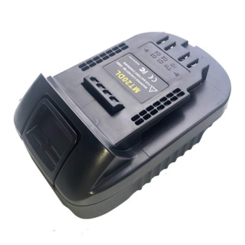 Mt20dl batteri adapter til makita 18v bl1830 bl1860 bl1815 li- ion batteri til dewalt 18v 20v dcb 200 li- ion batteri væglampe