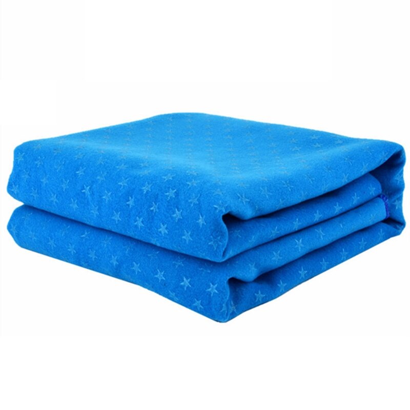 Yogamatten-handtuch mit kleinem sternenmuster, mikrofaser, rutschfest, ultraweich und schweißabsorbierend