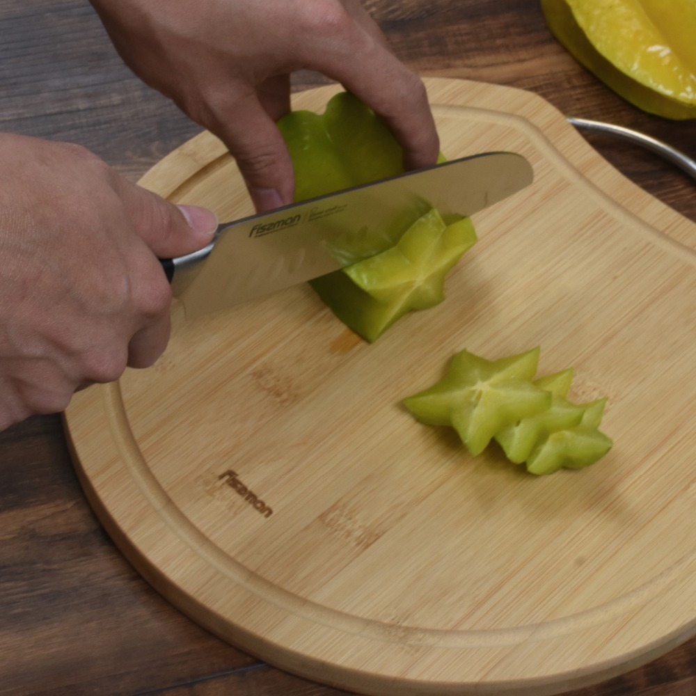 FISSMAN Demi Chef Series German Steel Kitchen Knives Utility Chef Santoku Cheese Knief