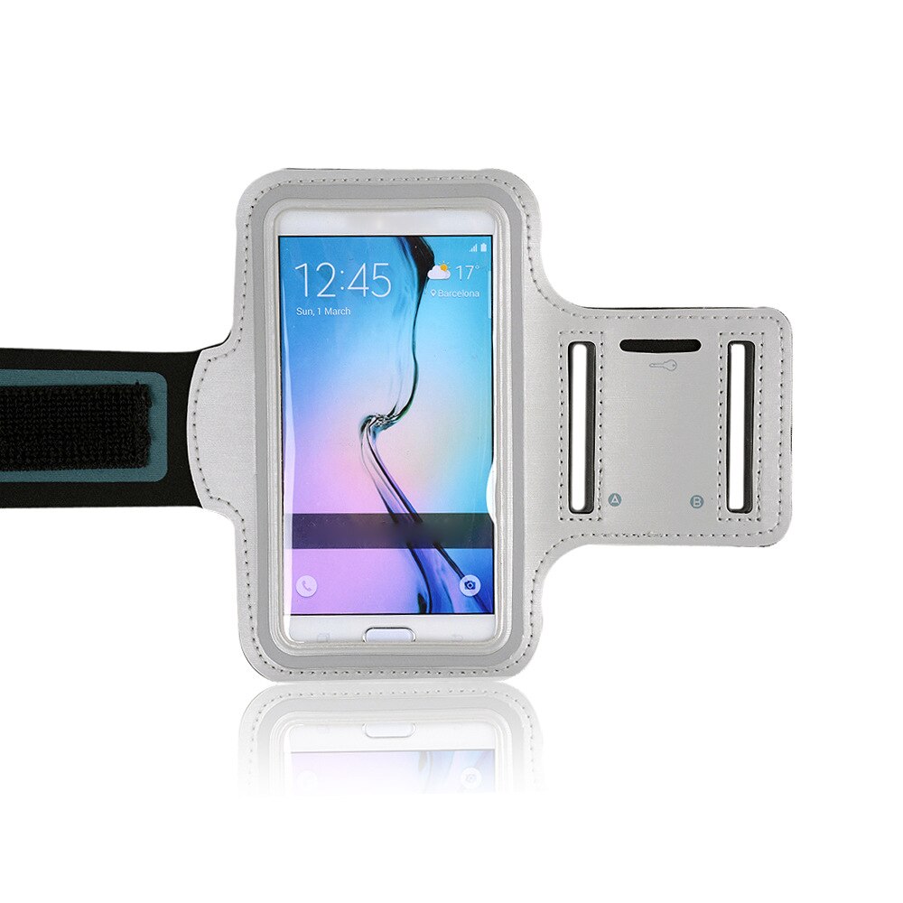Telefono fascia Da Braccio per Samsung galassia S10 5G/S10 Lite/A91 6.7 "Borsa Da Palestra Corsa e jogging fascia di BRACCIO cintura esterna Della Copertura di Caso di sport Impermeabile: grigio