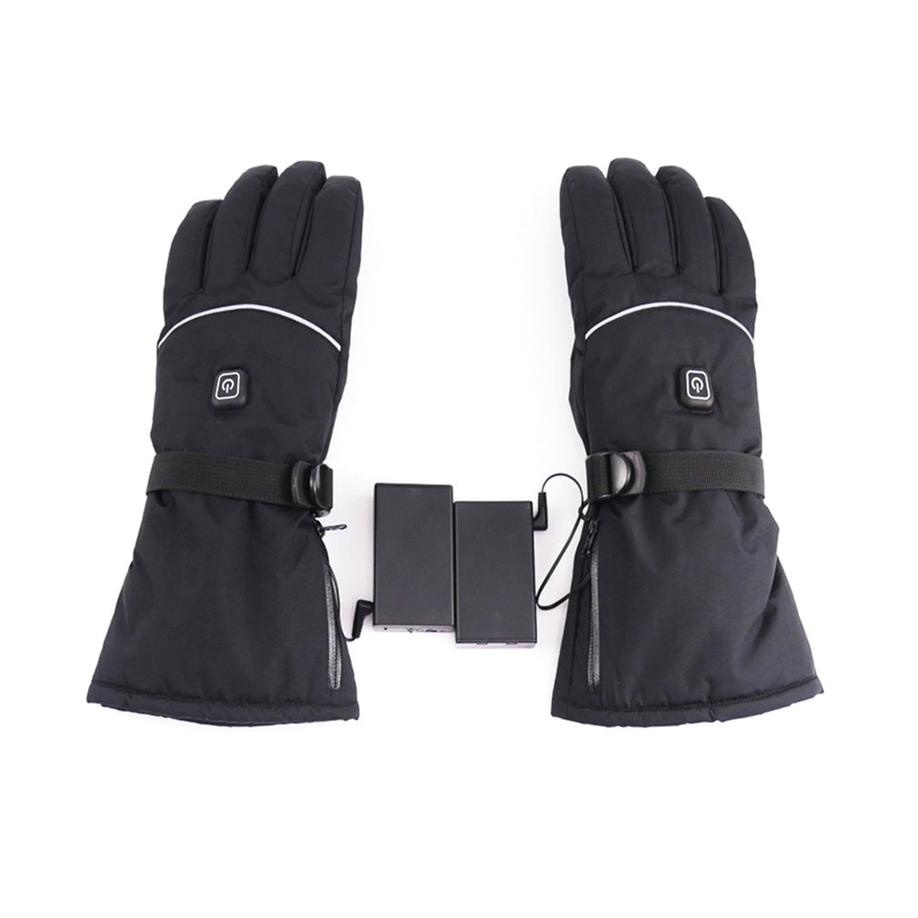 Elektrische Verwarmde Handschoenen Met Temperatuur Aanpassing Lithium Batterijen Handschoenen Voor Skiën Klimmen Rijden Koud Weer