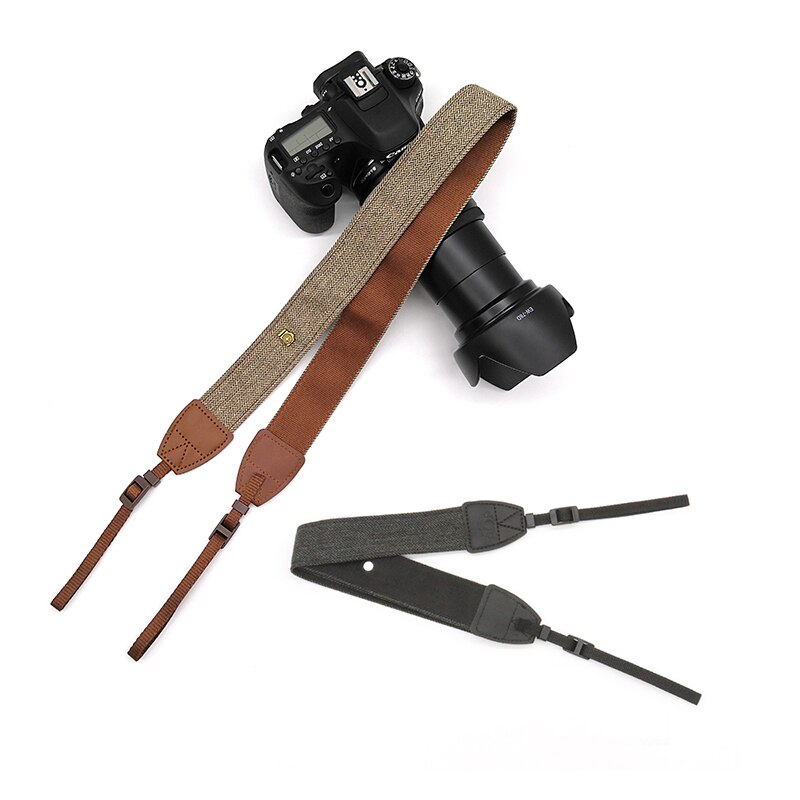 Camera Universal Schouder Neck Strap Verstelbare Lederen Riem Voor Canon Sony Nikon Dslr Camera &#39;S Draagbare Riem Accessoires