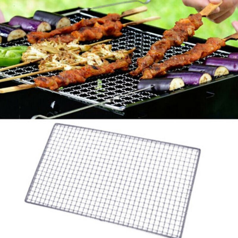 Stainless Steel BBQ Grill Grate Grid Wire Mesh Rack Cooking Replacement Net Outdoor BBQ Grate Grid Wire Mesh Rack Cooking Net