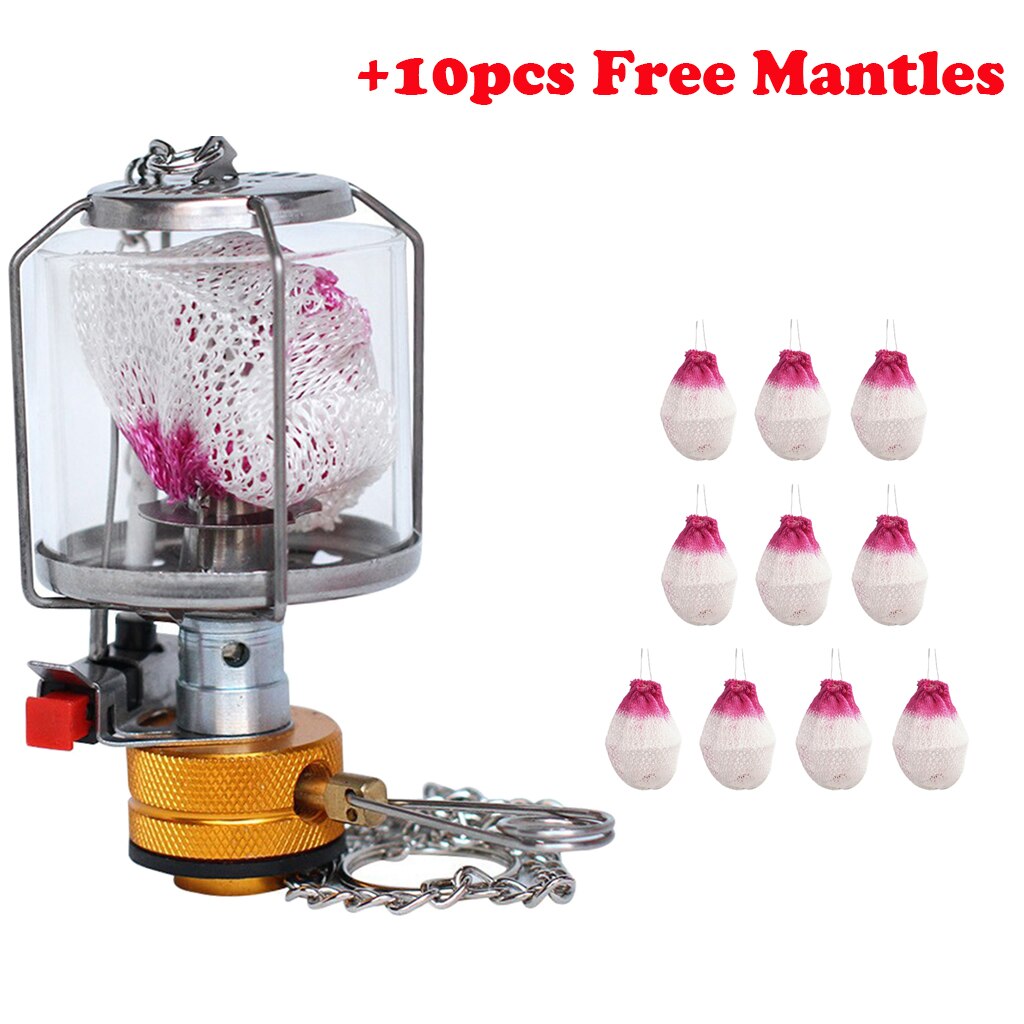 Portátil lâmpada ao ar livre mini caminhadas lanterna de gás acampamento piquenique ao ar livre mantle butano luz da lâmpada do gás: Type 5