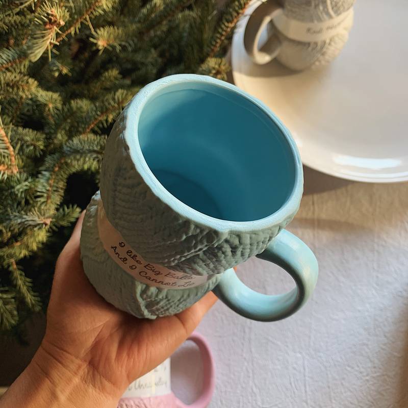 Kreative Bunte Wolle Keramik Becher kaffee becher Milch Tee büro Tassen Getränk sterben Beste geburtstag