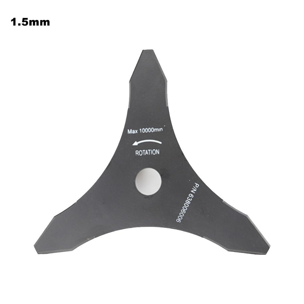 Lawn Mower Brush Cutter Accessories Electric Grass Trimmer Part 3 Tooth Manganese Steel Mowing Garden Tools: 1.5mm