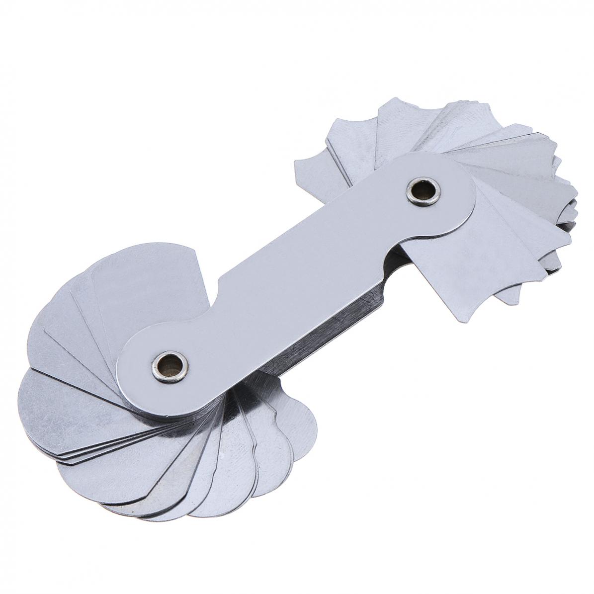 32 Stks/set R7-14.5 A7C09 Rvs Radius Gauge Sample R Gauge Met 7-14.5 Blades Bereik Voor Industriële Meting