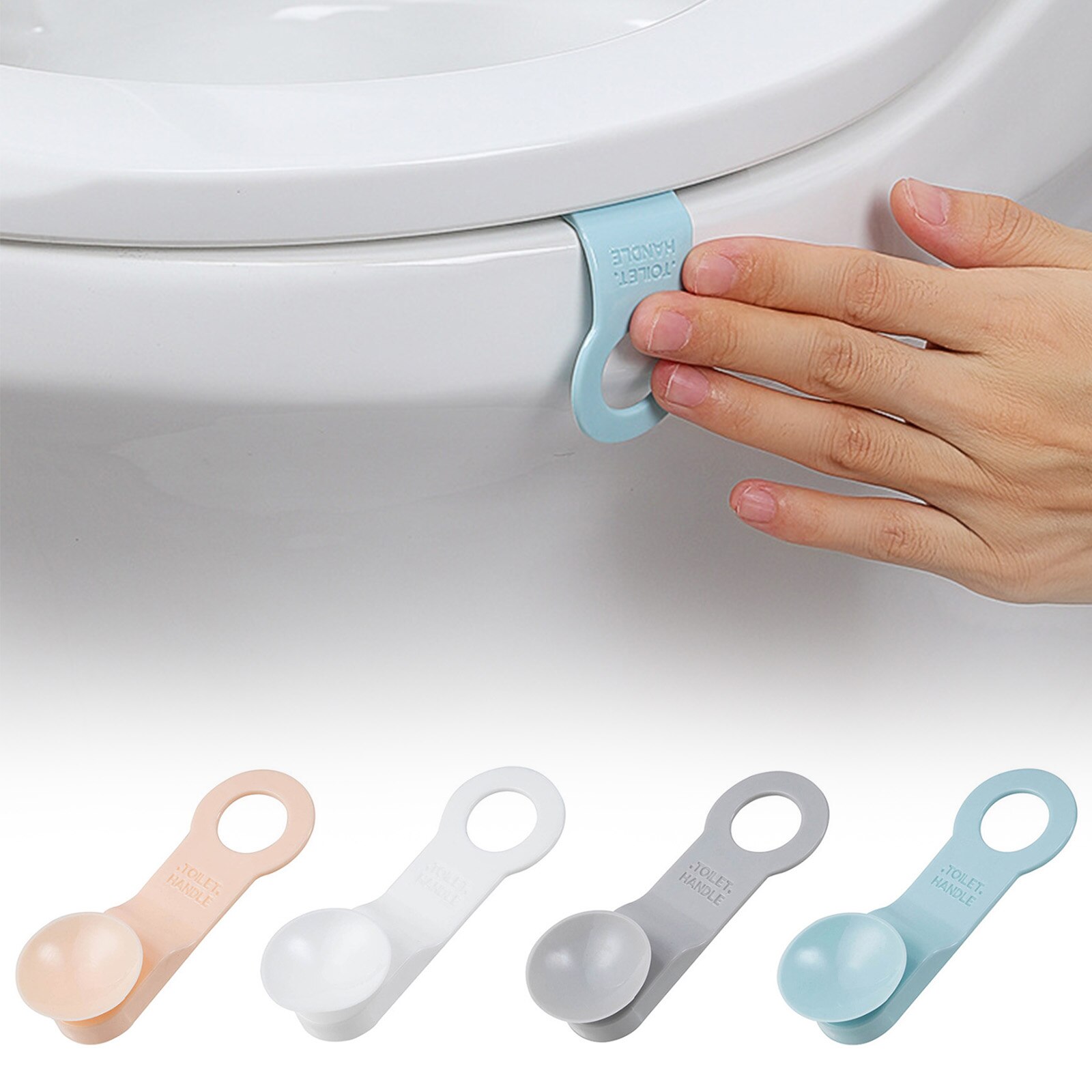 Portable Nordic Toilet Seat Lifter Toilet Lifting Device Avoid Touching Toilet Lid Handle WC Accessories 2Pcs