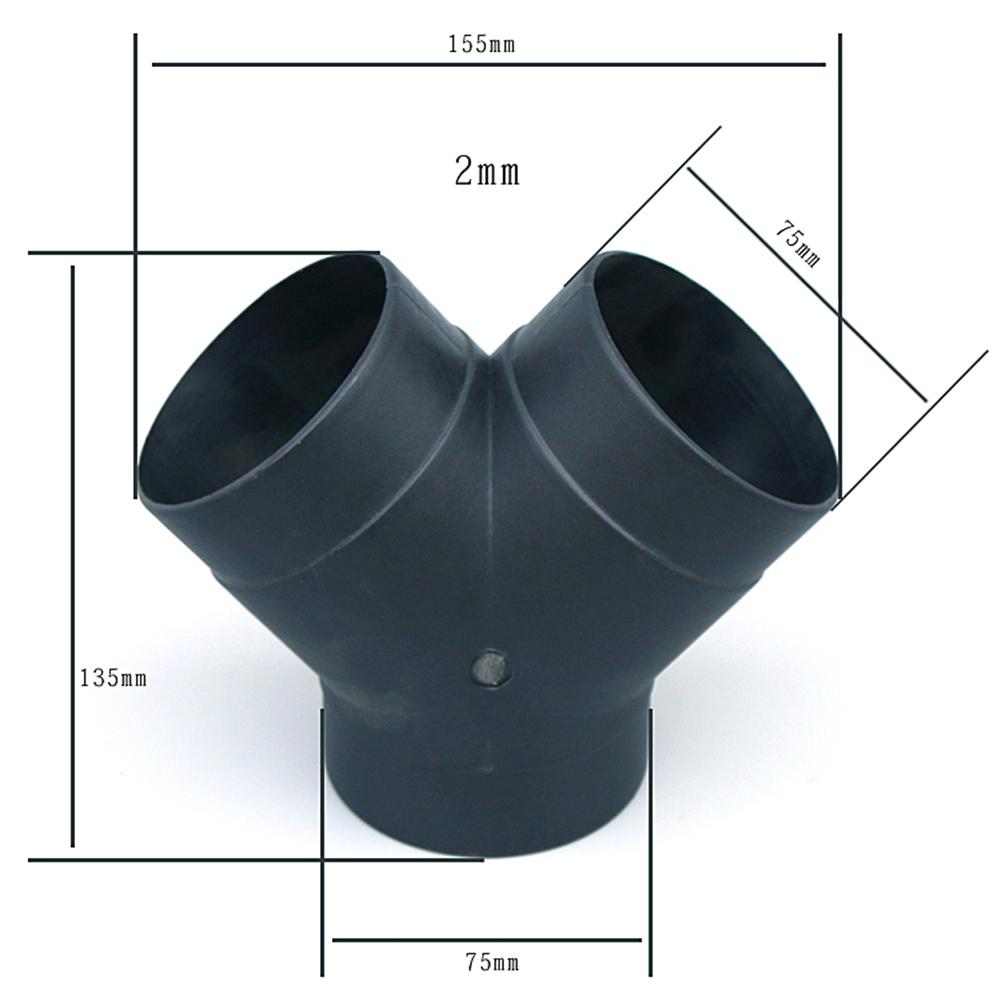 75mm Air Vent Ducting Y Stuk Elleboog Pijp Uitlaat Uitlaat Connector Voor Eberspaecher Air Voor Diesel Standkachel