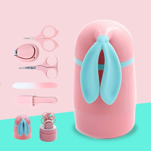 AAG 5 pièces/ensemble bébé ongles manucure soins ensemble tondeuse -né Anti-viande ongles ciseaux tondeuses enfant soins de santé Kits de sécurité 10: MAAG200-pink