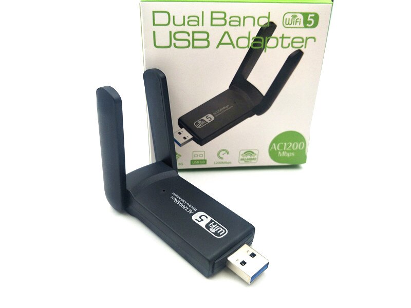 USB3.0 Wifi Adapter 1200Mbps 1900Mbps Dual Band 2.4Ghz + 5.8Ghz Wifi Dongle 802.11AC Netwerkkaart Usb 2 Antennes Hi-Speed