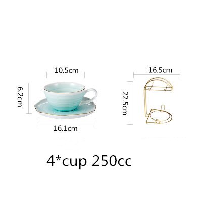 Service à thé en porcelaine d'os britannique, articles à boire en céramique, tasse à café avec théière à lait, ensemble de d'anniversaire et de noël