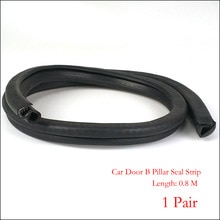 Tira de sellado de goma para puerta de coche, accesorios universales para VW Golf 4 5 6, Ford Focus, 0,8 M, 1 par